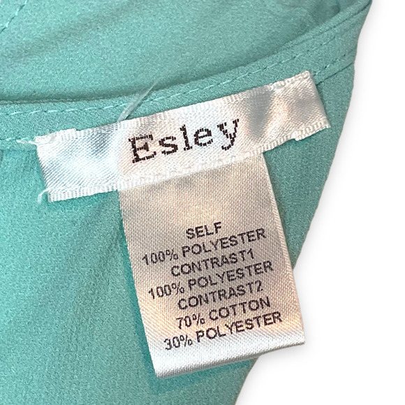 Esley Celeste Blue Sleeveless Eyelet Lace Sheath Dress Size Medium - Picture 7 of 8